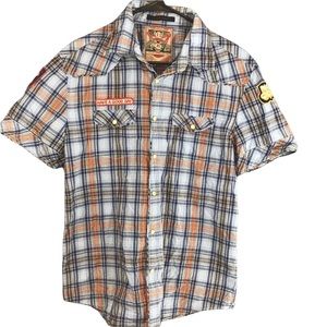 JACHS Girlfriend Pearl Button Rockabilly Shirt